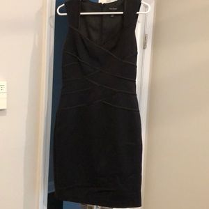 WHBM sleeveless black dress